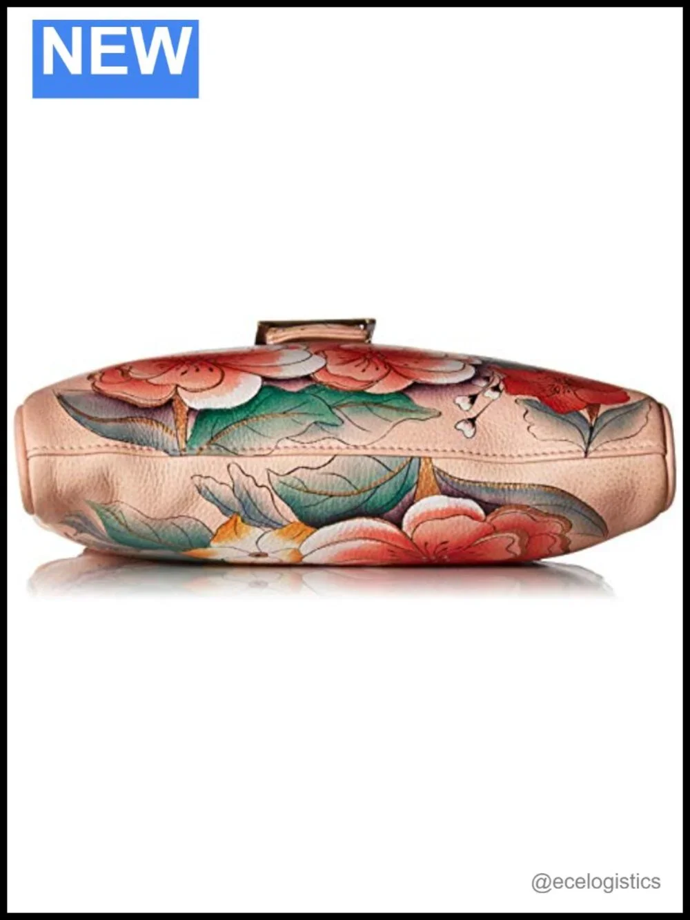 Genuine Leather Hand-Painted Travel Organizer Triple Compartment Satchel